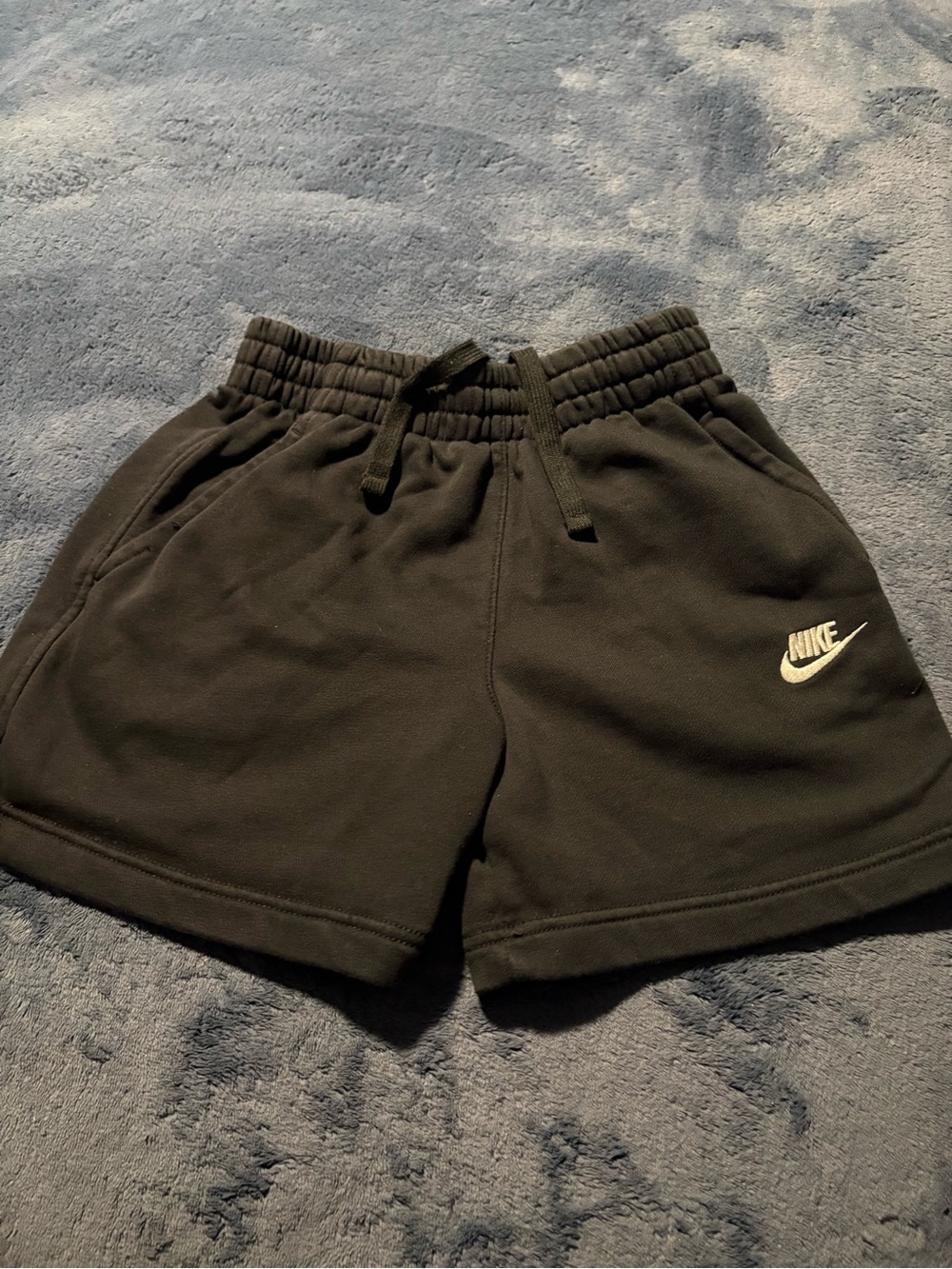 Nike Kids Black Fleece Shorts with Elastic Waist
